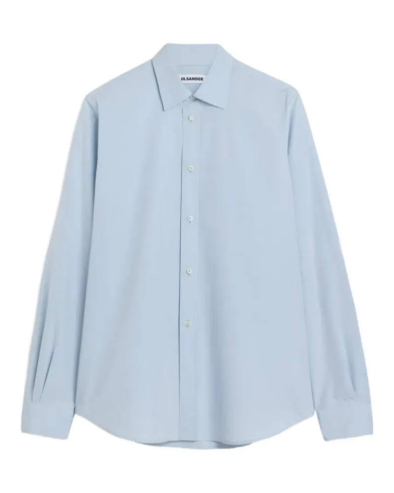 Jil Sander Fil-à-Fil cotton shirt - Blau Blau