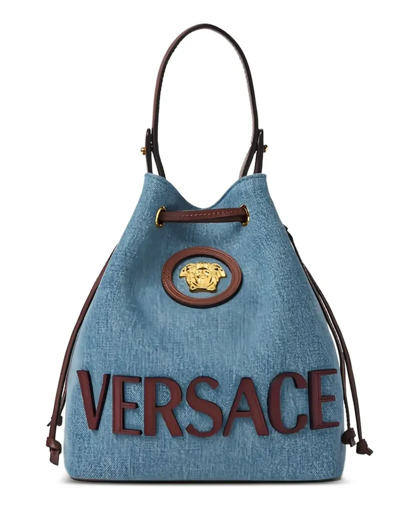 Versace La Medusa Tote Bag mit Kordelzug - Blau Blau