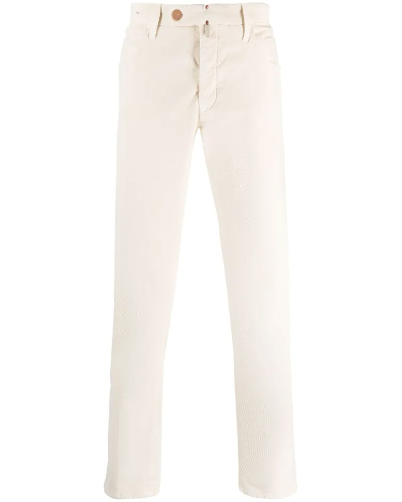 Incotex Hose mit schmalem Schnitt - Nude Nude
