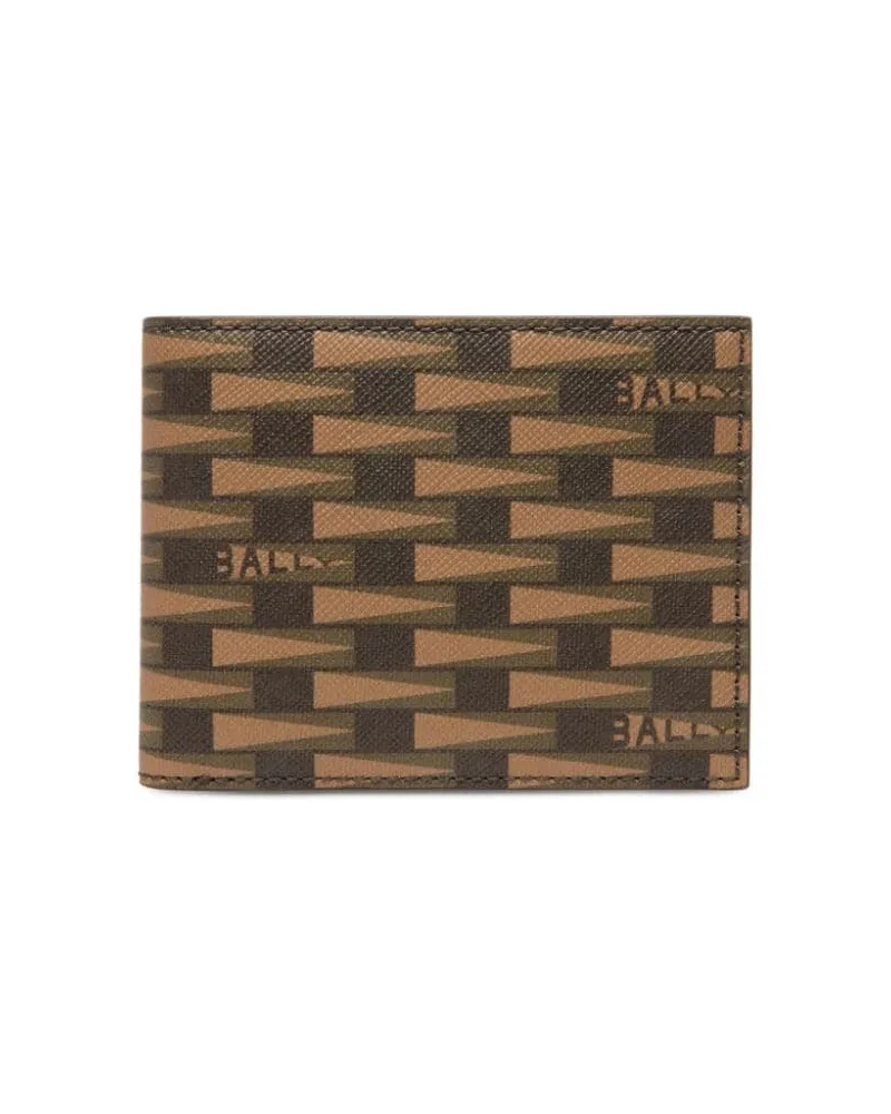 Bally Portemonnaie mit Monogramm - Braun Braun