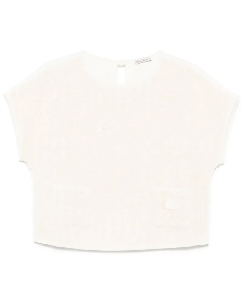 Moncler T-Shirt aus Tweed - Nude Nude