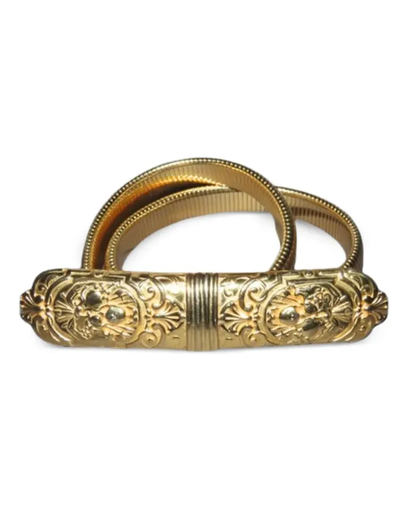 Madison 70's Vintage Stretchgürtel mit gravierter Schnalle - Gold Gold