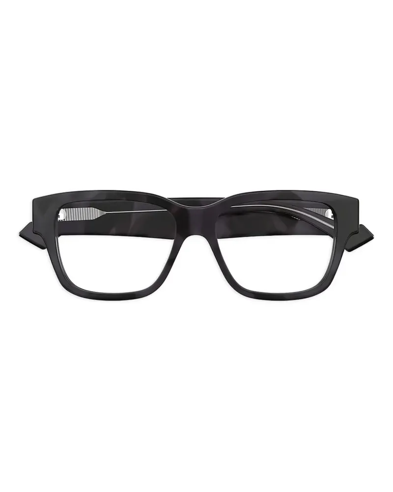 Gucci Eckige Brille - Schwarz Schwarz