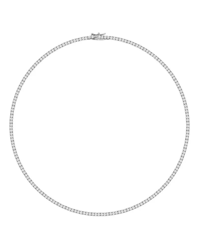 Nialaya mini Tennis cubic-zirconia choker necklace - Silber Silber