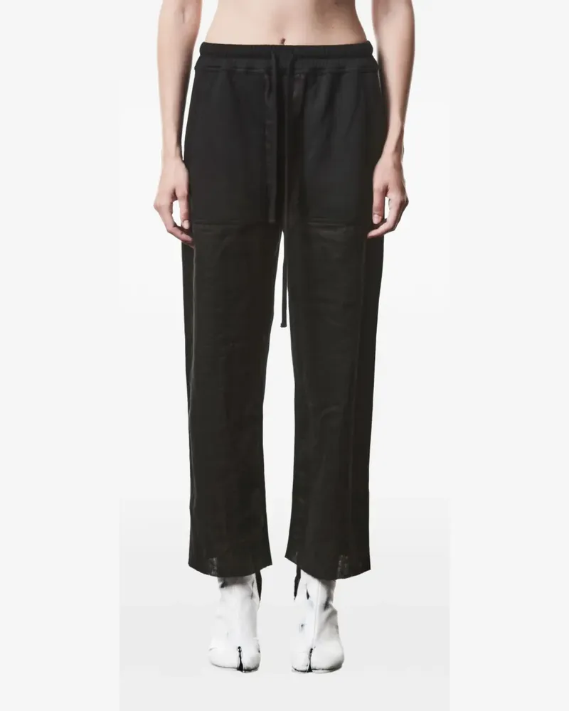 THOM KROM Hose mit Kordelzug - Schwarz Schwarz