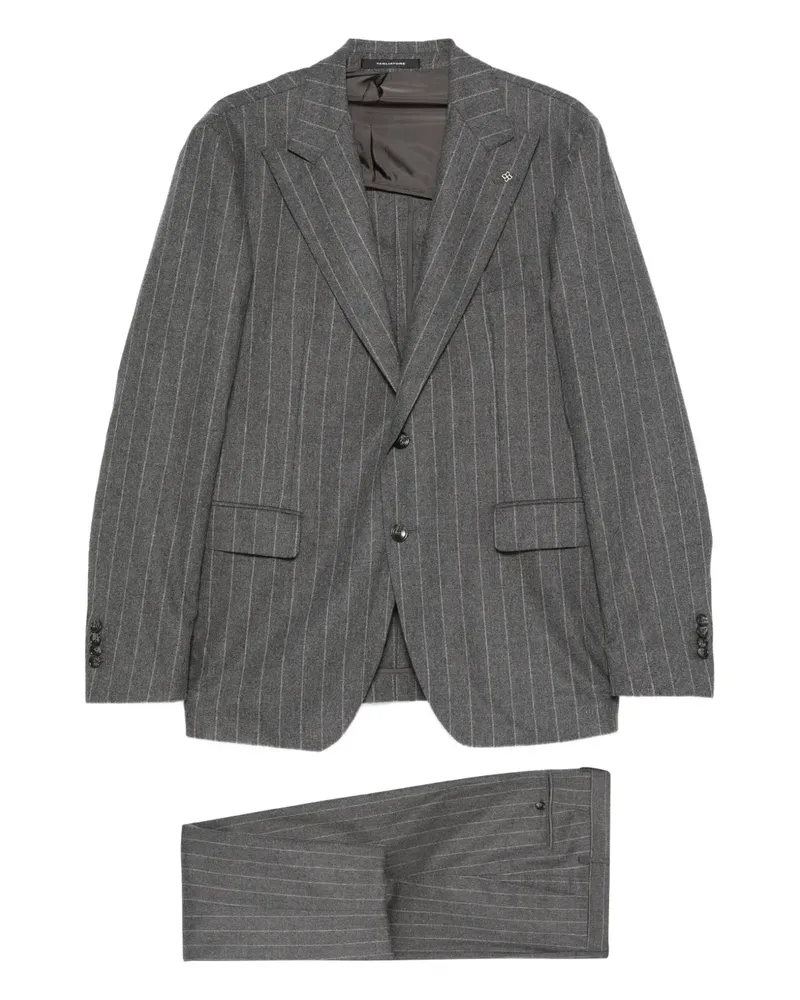 Tagliatore striped single-breasted suit - Grau Grau