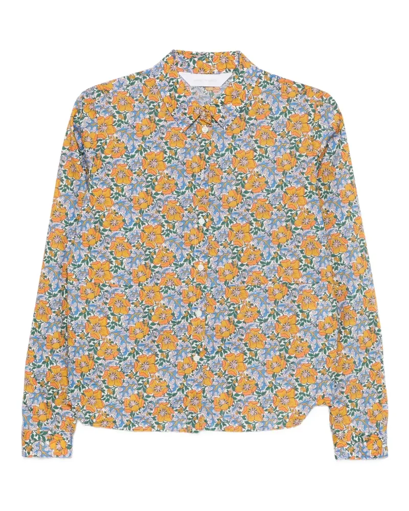 Robert Friedman Hemd mit Blumen-Print - Gelb Gelb