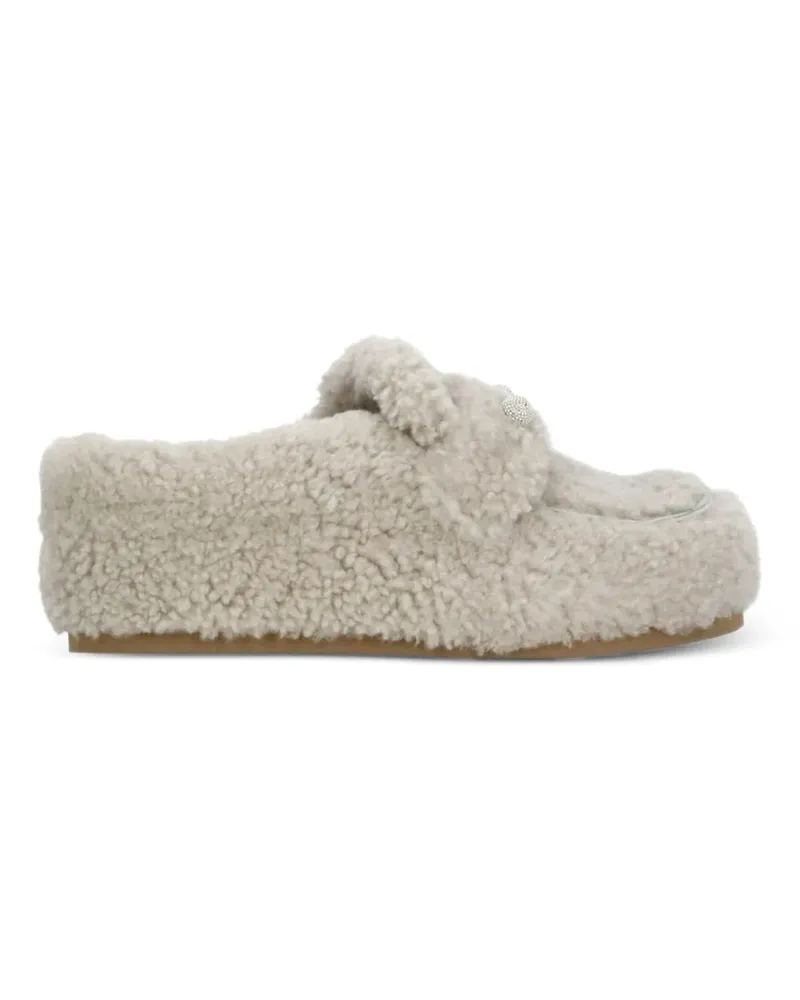 Fabiana Filippi Loafer mit Shearling - Nude Nude