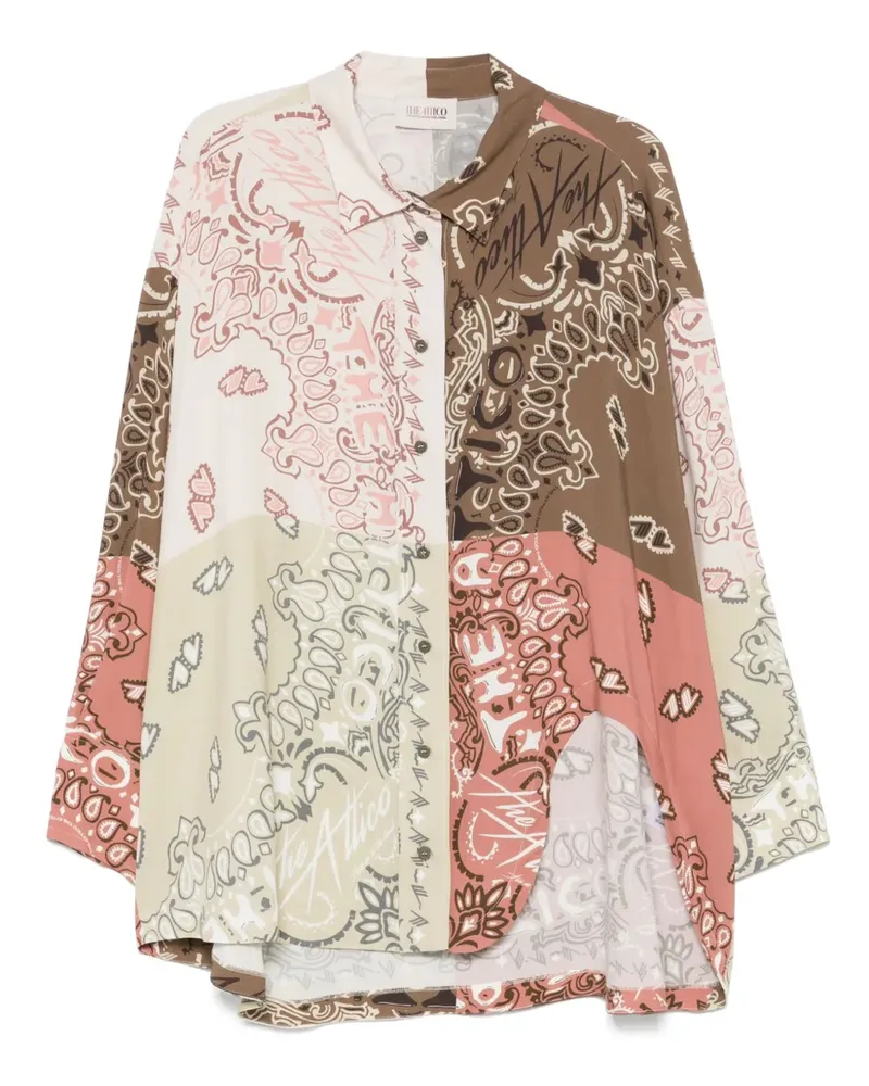 ATTICO Hemd mit Paisley-Print - Braun Braun