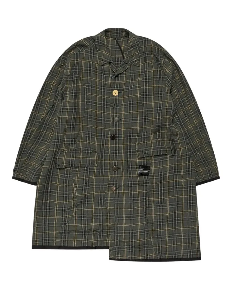 Undercover Karierter Mantel - Grün Grün