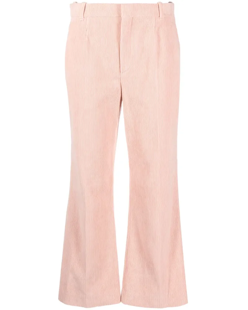 Chloé Cropped-Hose aus Cord - Rosa Rosa