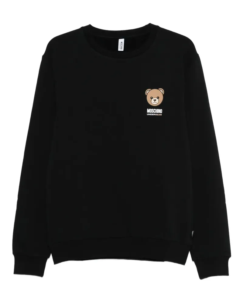 Moschino Sweatshirt mit Teddy-Print - Schwarz Schwarz