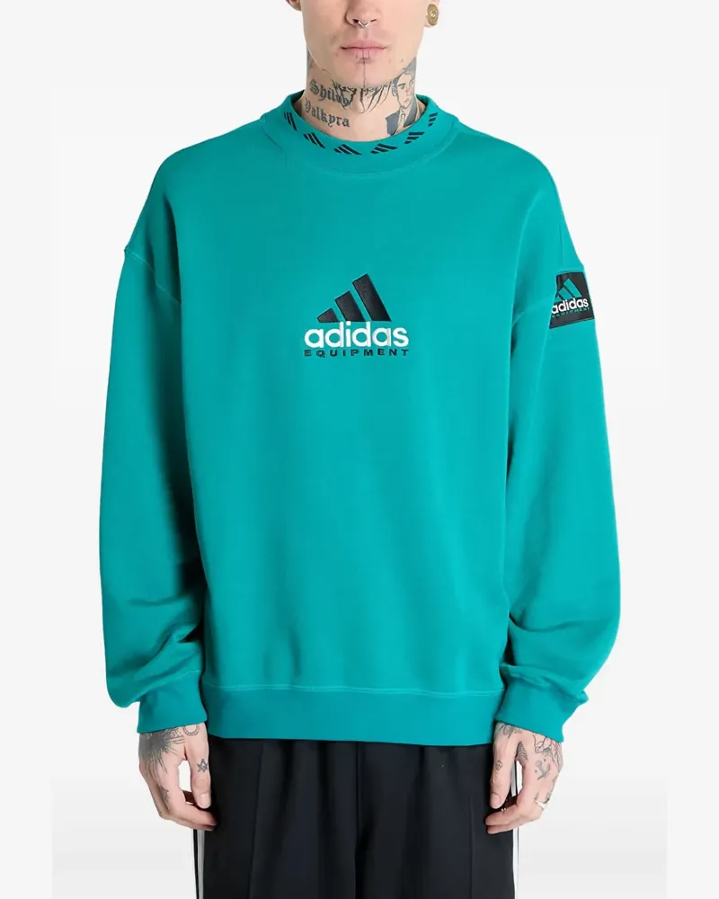 adidas Pullover mit Rundhalsausschnitt - Grün Grün