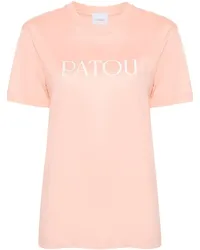 Patou T-Shirt aus Bio-Baumwolle mit Logo-Print Orange