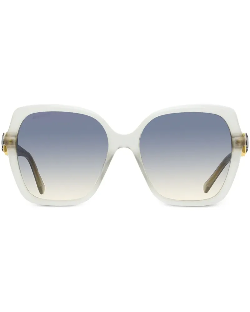 Jimmy Choo Sonnenbrille mit Oversized-Gestell - Grau Grau