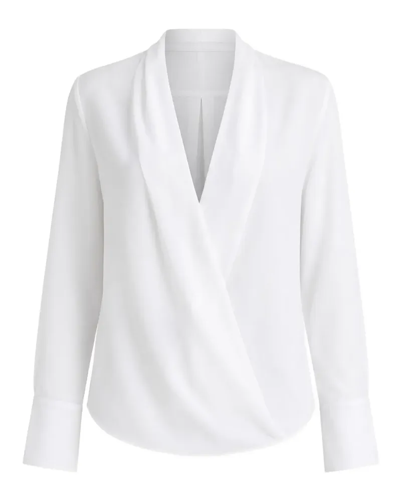 Sa Su Phi criss-cross wrap shirt - Weiß Weiß