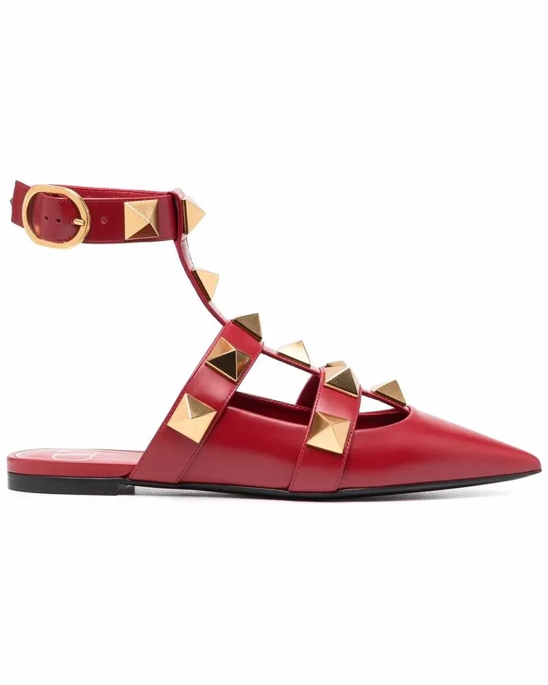 Valentino Garavani Roman Stud Ballerinas - Rot Rot