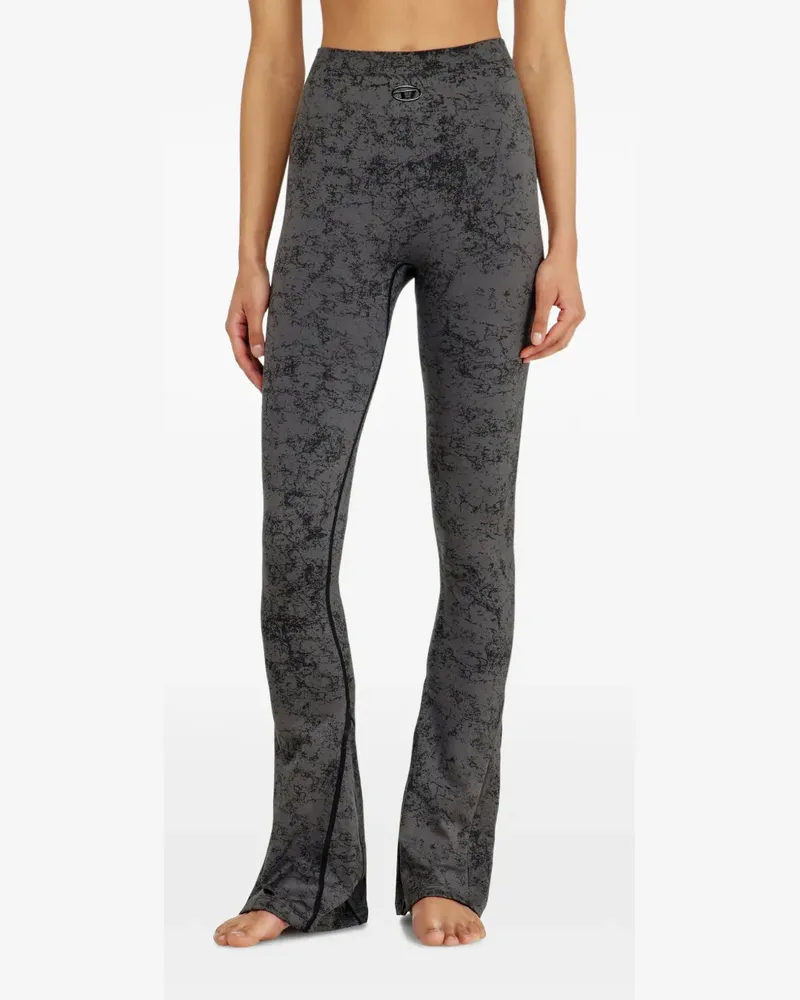 Diesel Fared Leggings mit Print - Grau Grau