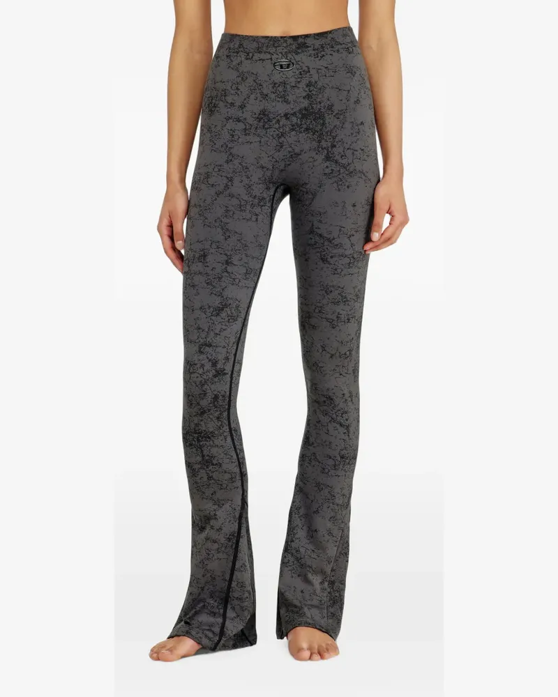 Diesel Fared Leggings mit Print - Grau Grau