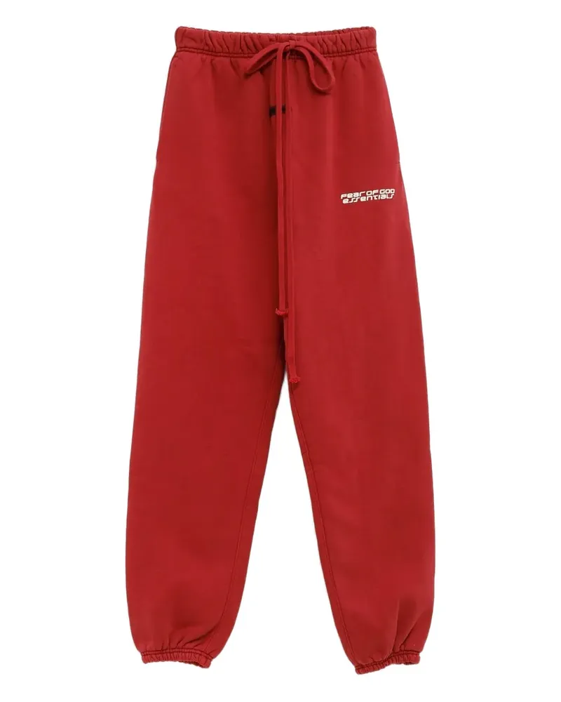 Fear of God drawstring logo-print track pants - Rot Rot