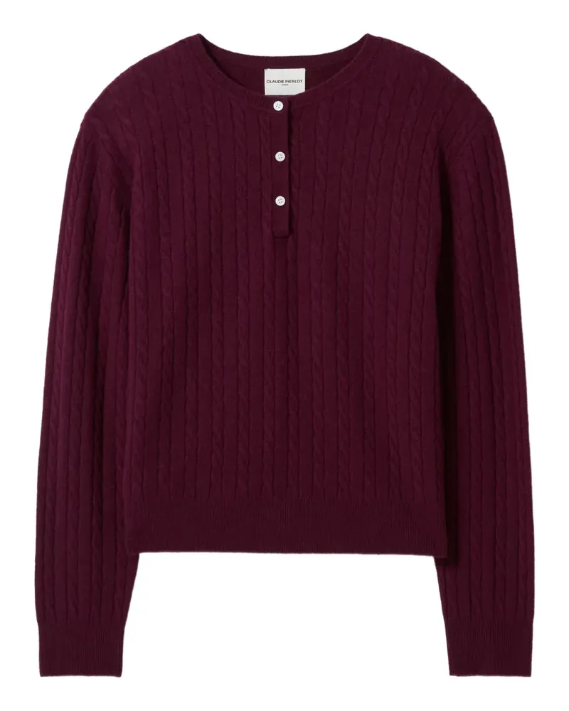 Claudie Pierlot Henley-Pullover - Rot Rot