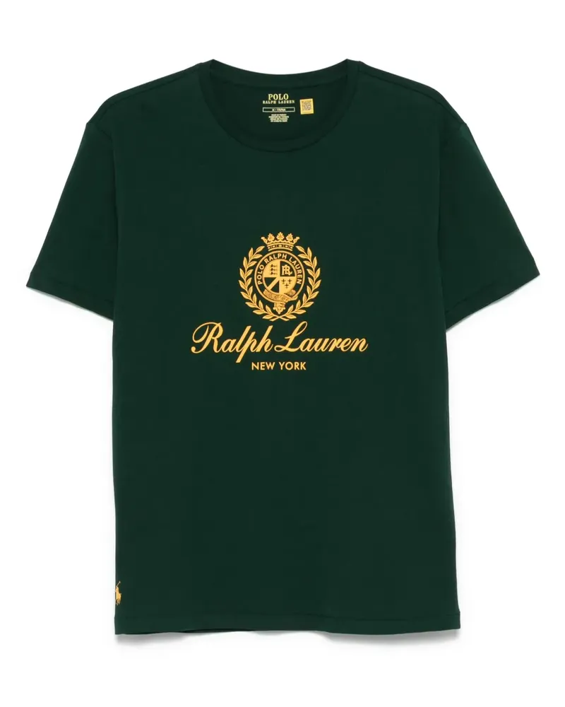 Ralph Lauren T-Shirt mit Wappenstickerei - Grün Grün