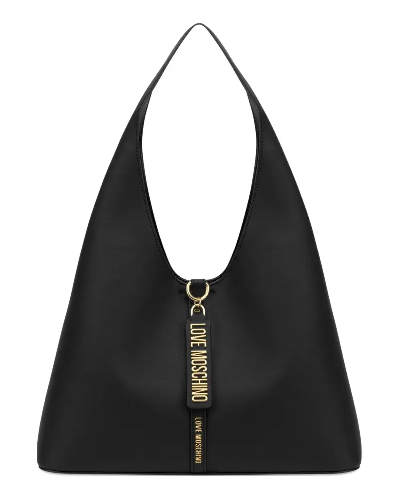 Moschino Schultertasche mit Logo - Schwarz Schwarz