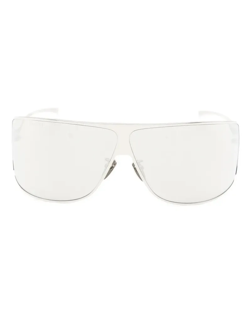 Gucci Sonnenbrille mit geometrischem Gestell - Silber Silber