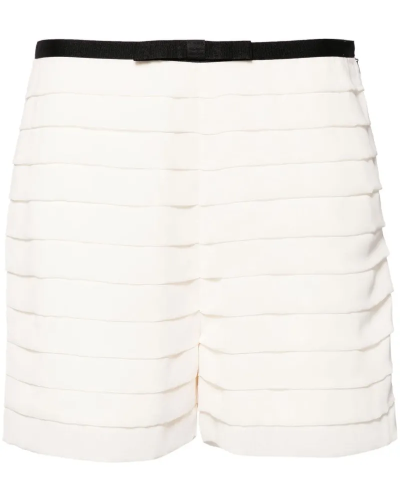 Edward Achour Shorts mit Schleife - Weiß Weiß