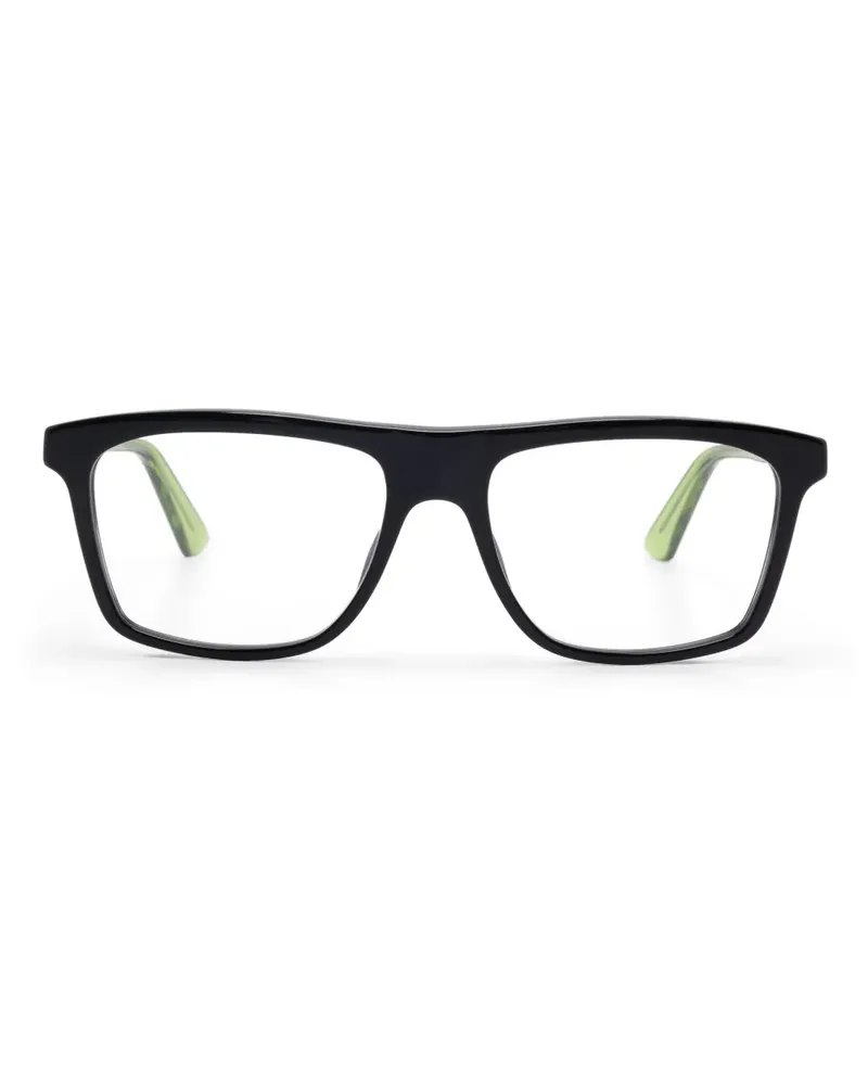 Gucci Brille mit eckigem Gestell - Schwarz Schwarz