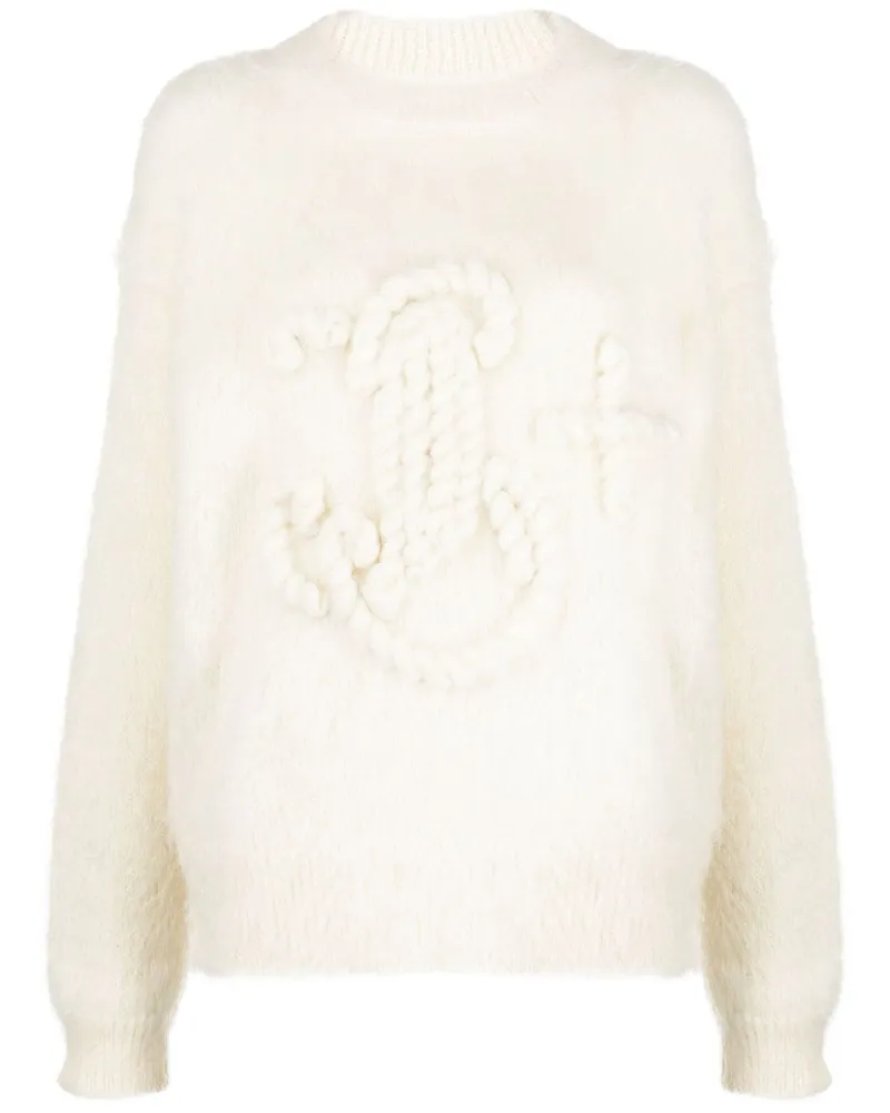 Jil Sander Gestrickter Pullover - Weiß Weiß