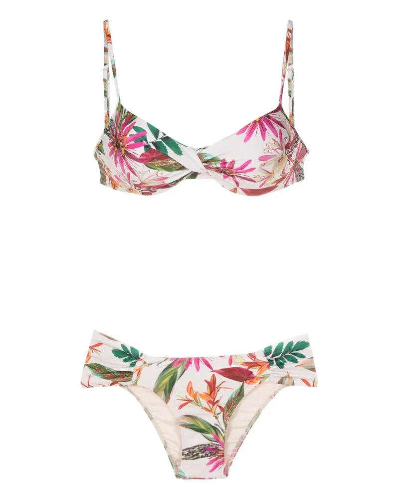 Lygia & Nanny Bikini mit botanischem Print - Mehrfarbig Mehrfarbig