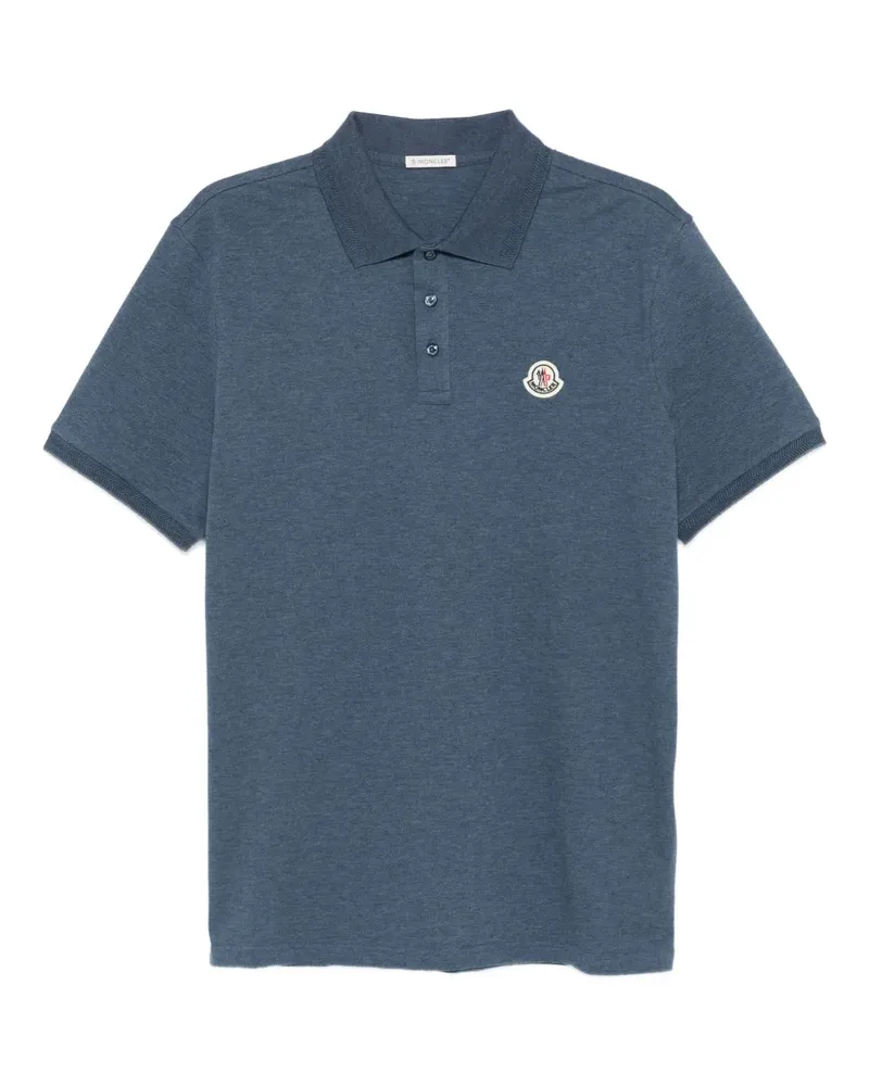 Moncler Poloshirt mit Logo-Patch - 794 BLUE 794