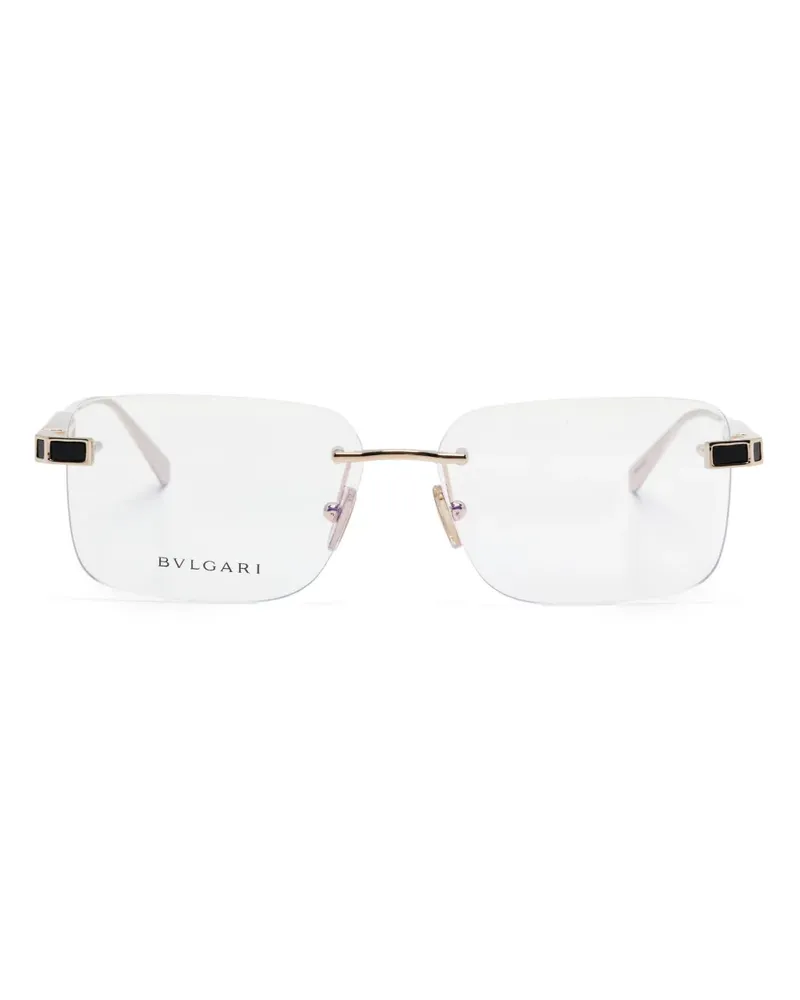 Bulgari Brille mit eckigem Gestell - Gold Gold