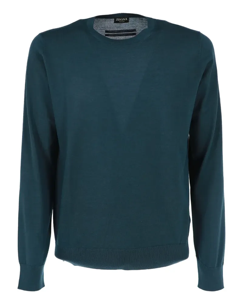 Ermenegildo Zegna Cashseta Pullover mit rundem Ausschnitt - Grün Grün