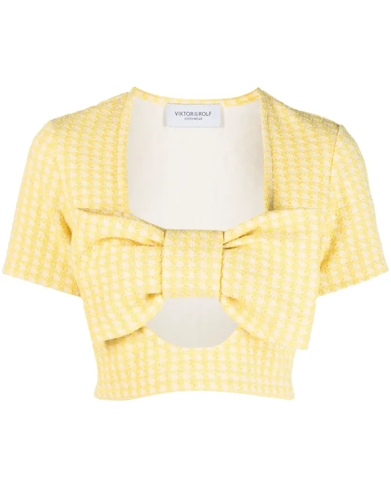 Viktor & Rolf Kurzes Bandeau-Top - Gelb Gelb