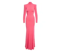 Ausgestelltes Irma Maxikleid mit Stehkragen - Rosa