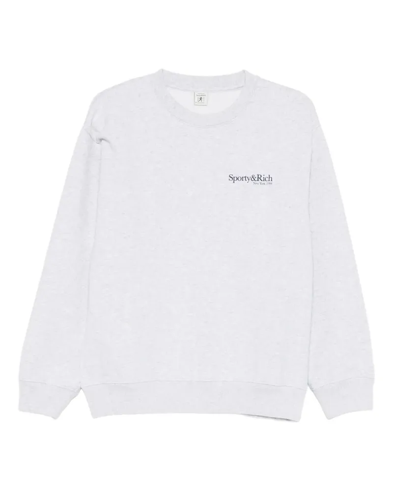 SPORTY & RICH Run Club Sweatshirt - Grau Grau