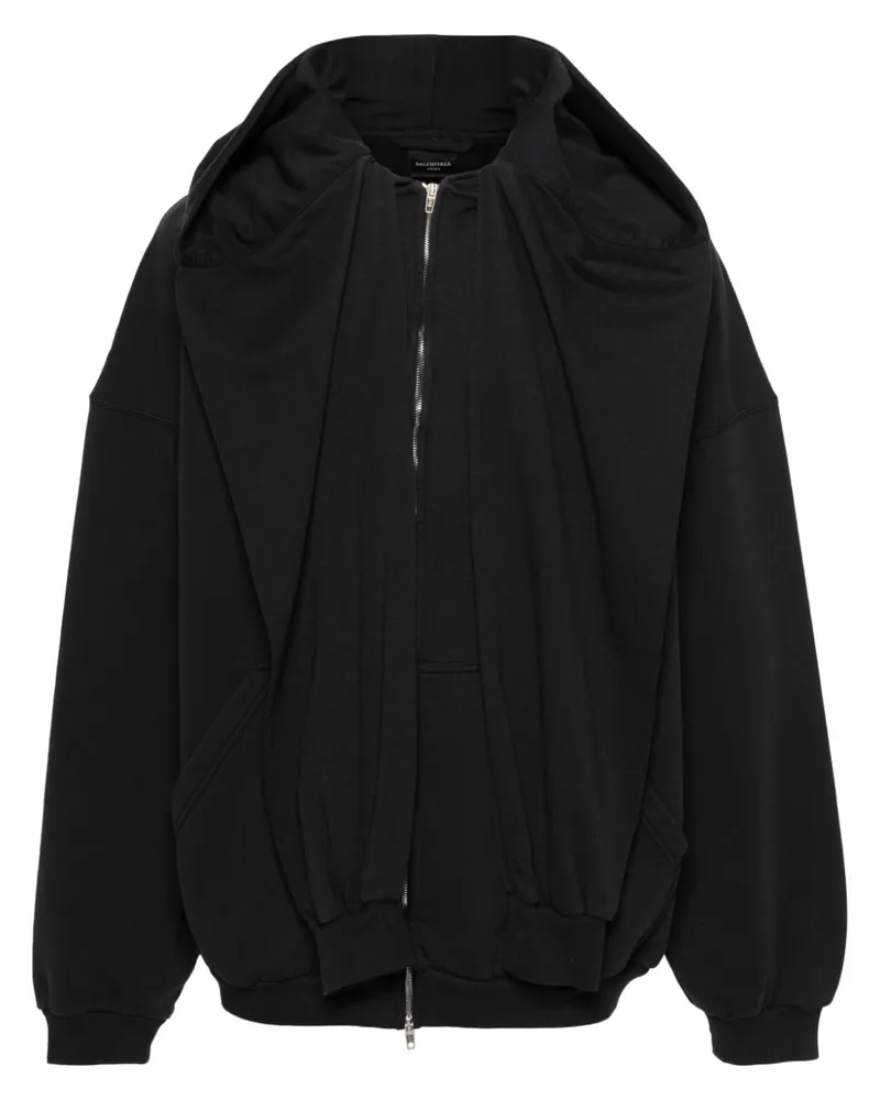 Balenciaga Kapuzenjacke im Layering-Look - Blau Blau