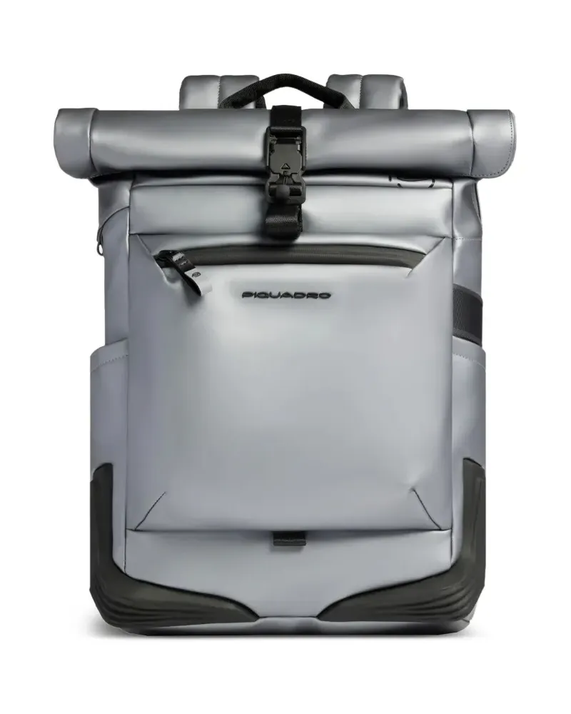 Piquadro roll-top backpack - Grau Grau
