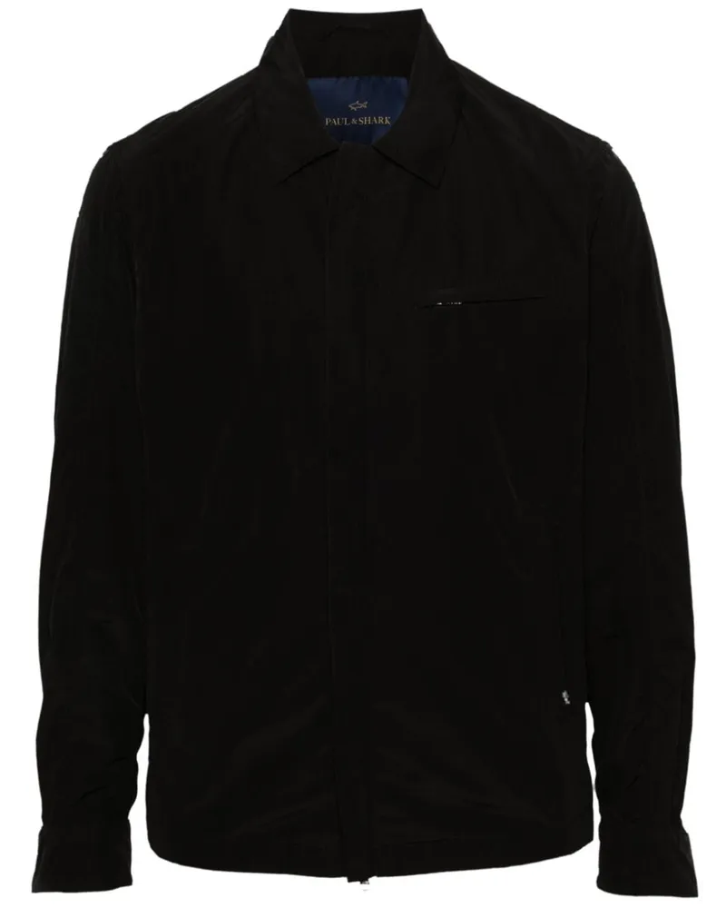 Paul & Shark Jacke mit Logo-Applikation - Schwarz Schwarz