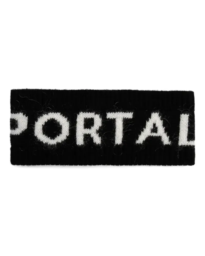 Sportalm logo-knit headband - Schwarz Schwarz