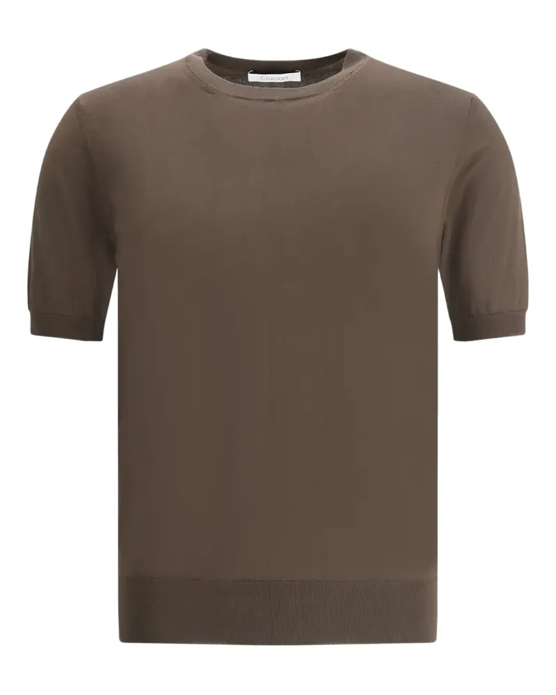 Cruciani T-Shirt aus Baumwolle - Braun Braun