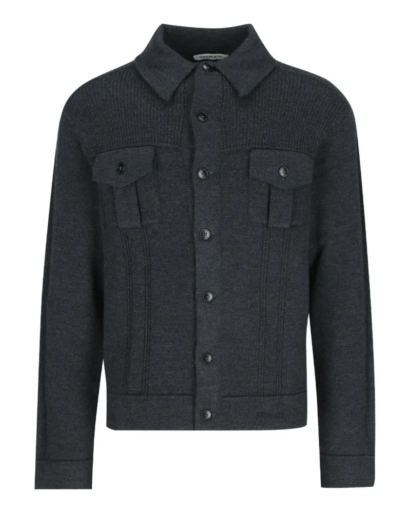 Premiata Cardigan mit Knopfleiste - Grau Grau
