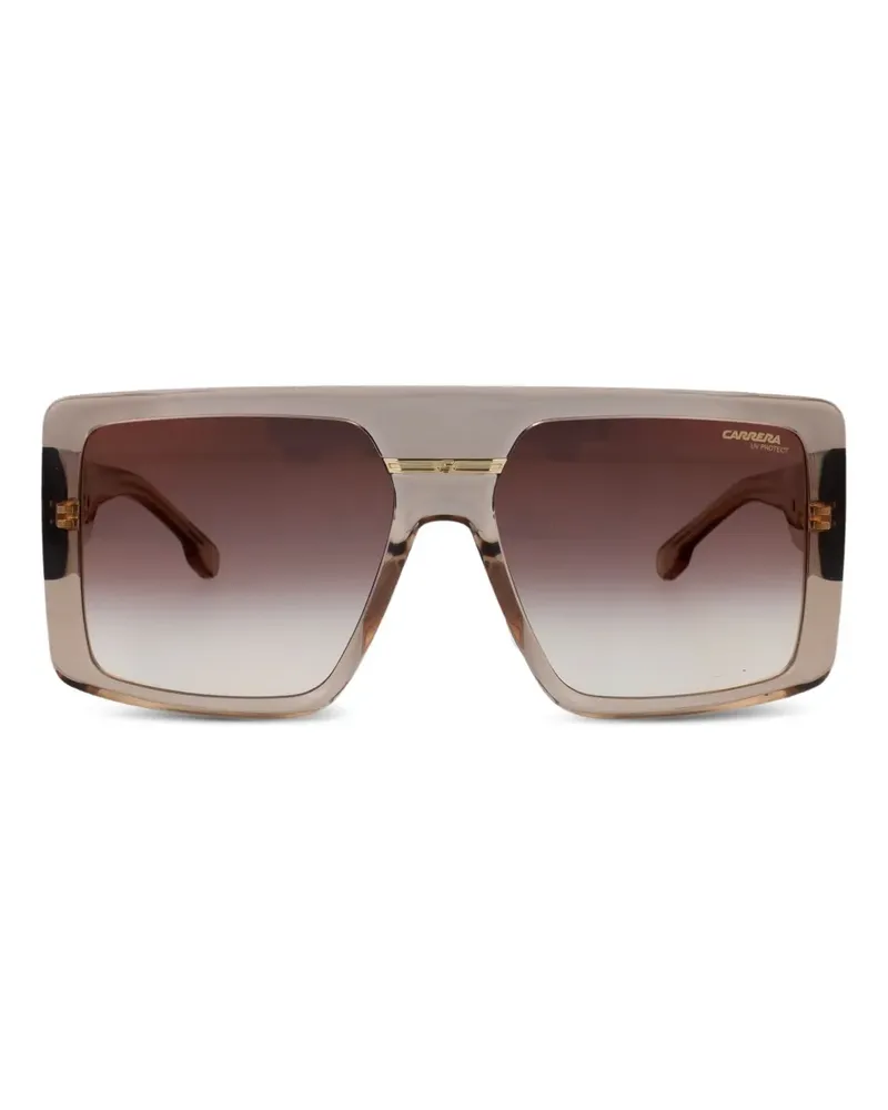 Carrera Victory Sonnenbrille mit eckigem Gestell - Nude Nude