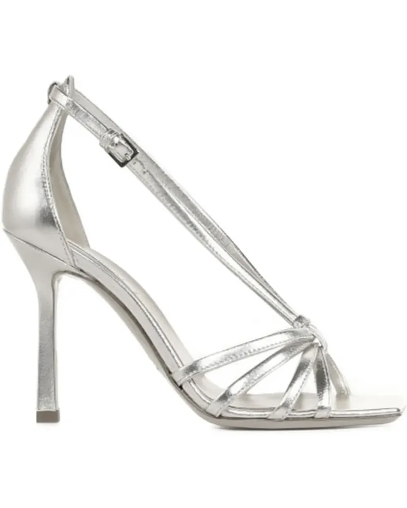 NINALILOU Sandalen mit Knöchelriemen 90mm - Silber Silber