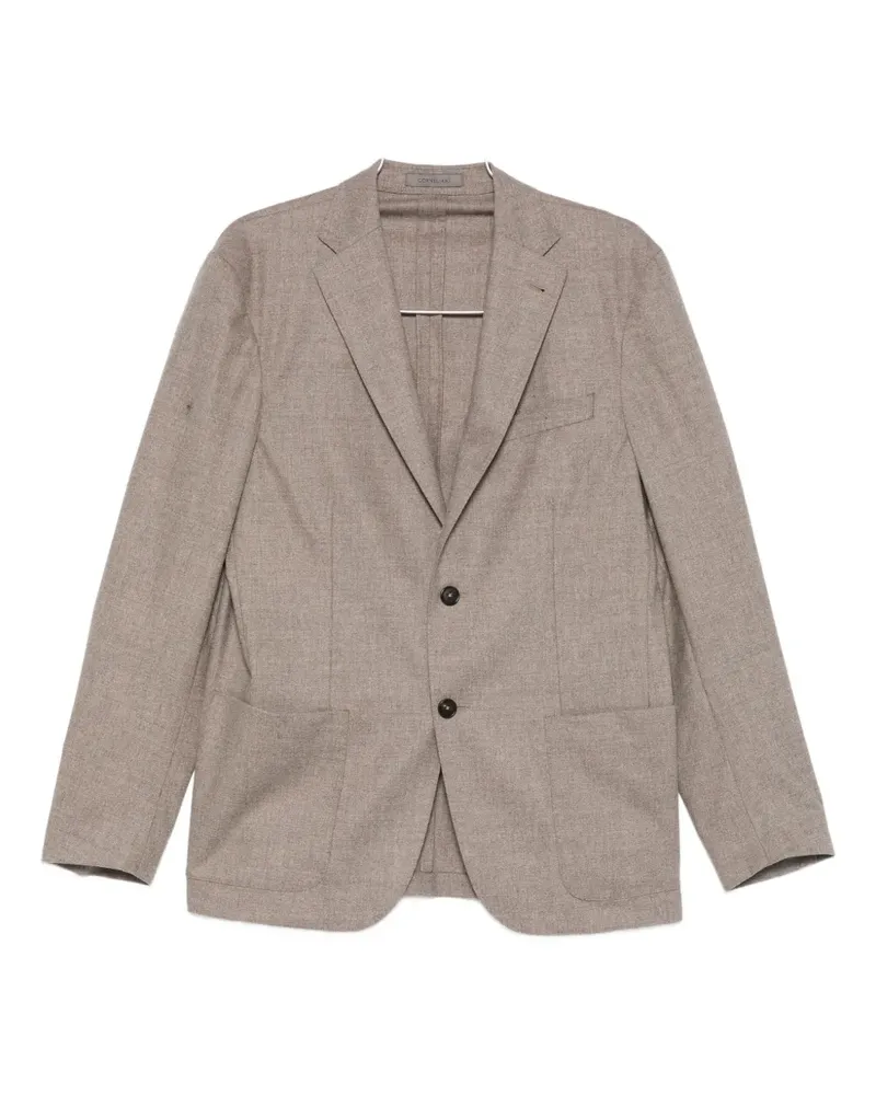 Corneliani notched-lapels pocketed jacket - Braun Braun