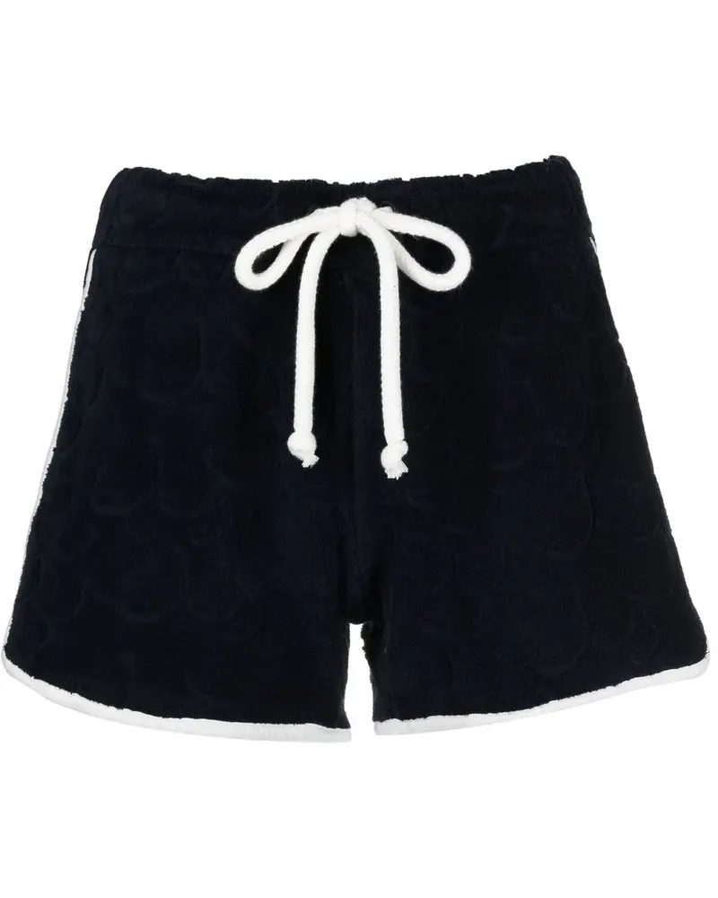 Jacob Cohën Shorts mit Logo-Prägung - Blau Blau