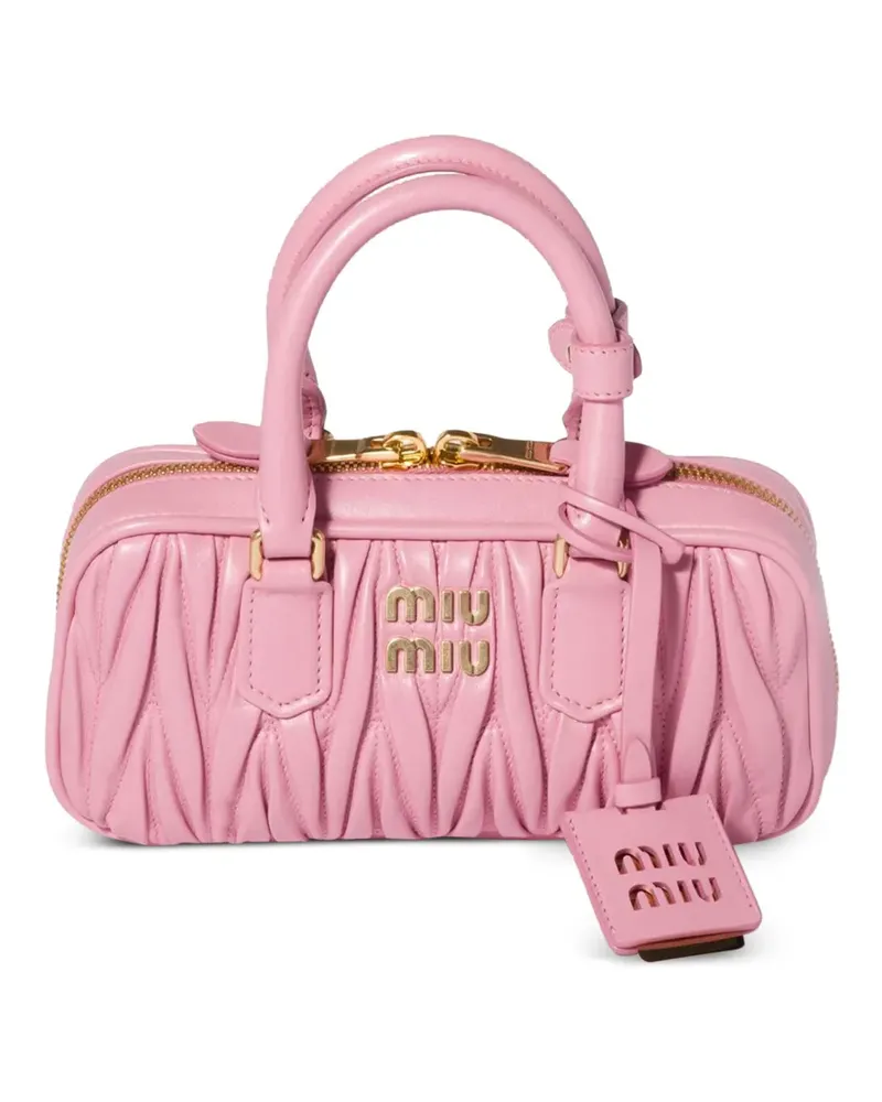 Miu Miu Arcadie Mini-Tasche aus Matelasse-Leder - Rosa Rosa