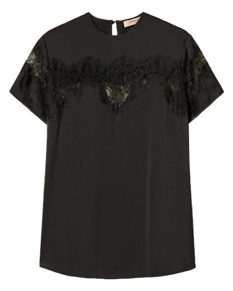 Twin-Set Gewebte Bluse - Schwarz Schwarz